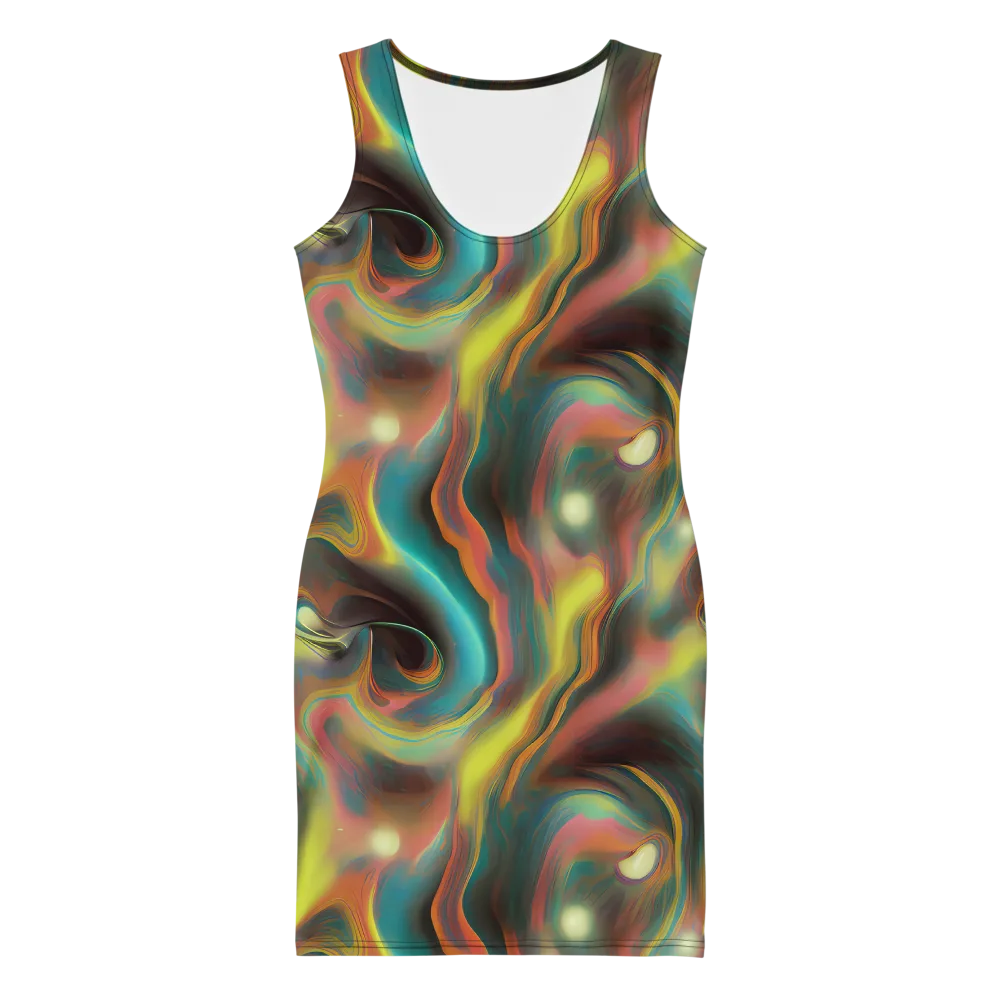 Soulfire Embrace on Bodycon Dress — Front