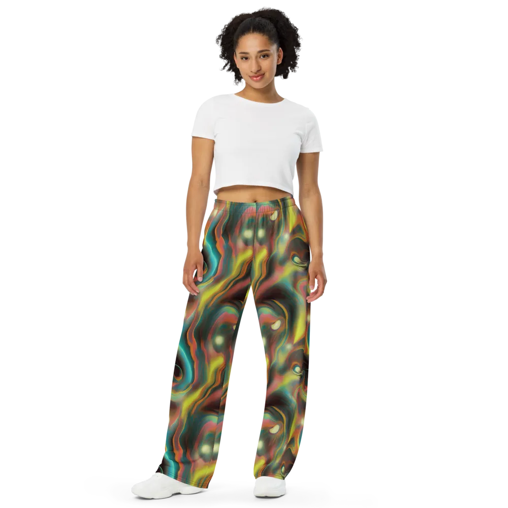 Soulfire Embrace on Wide-Leg Pants — Front