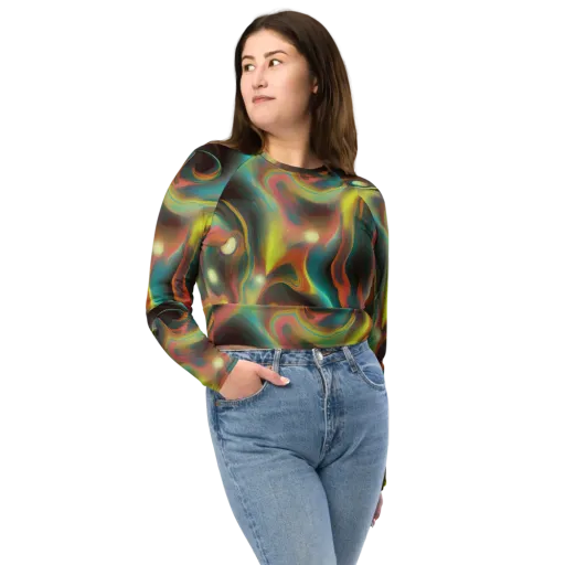 Soulfire Embrace on a Long Sleeve Crop Top