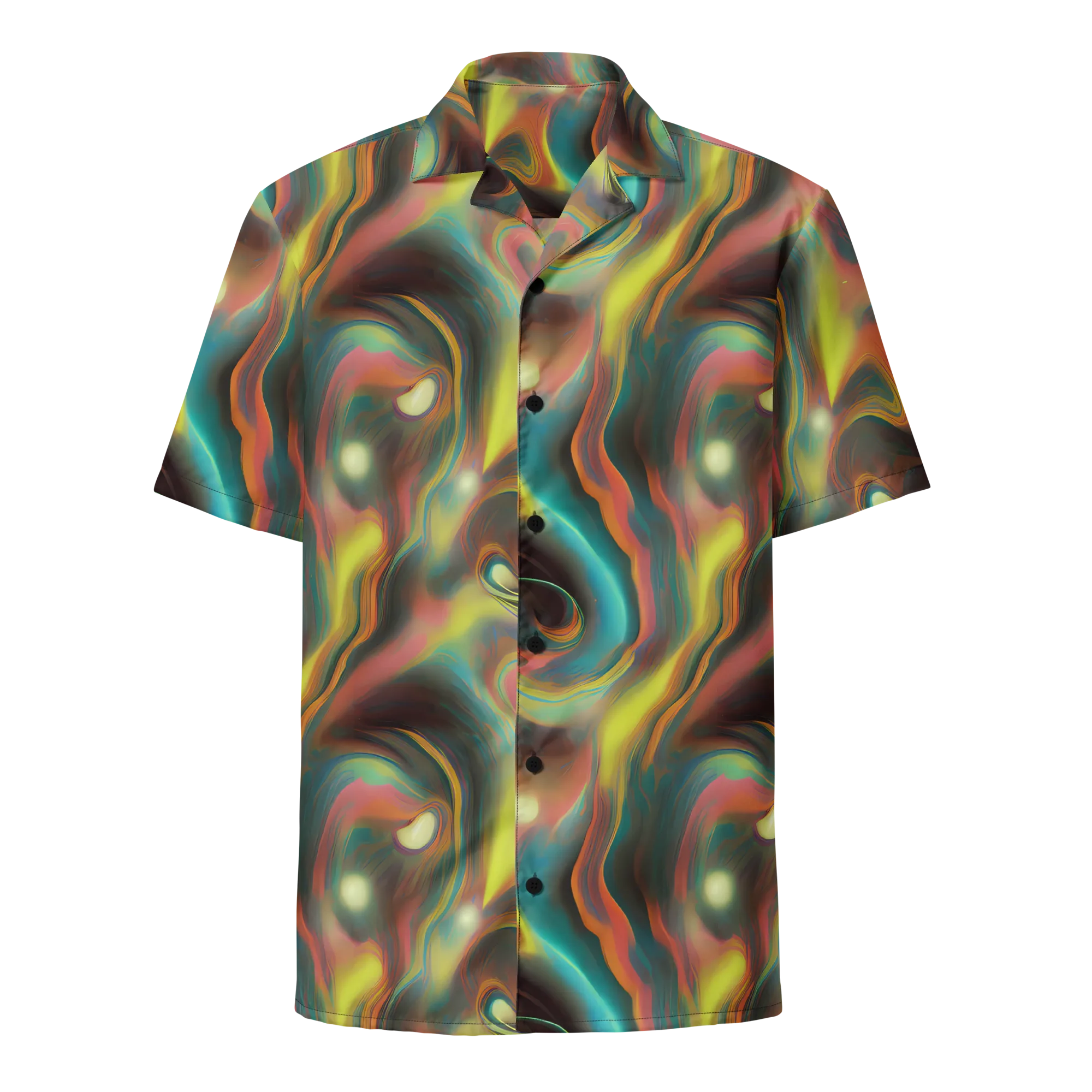 Soulfire Embrace on Button Shirt — Front