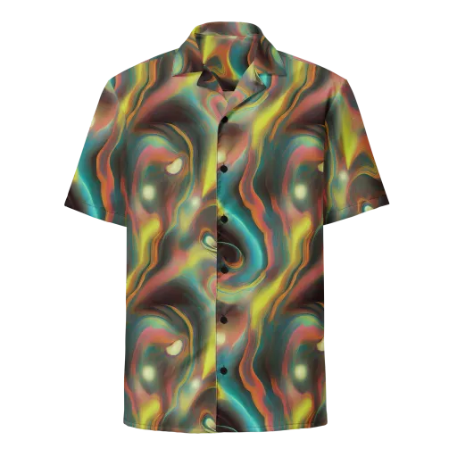 Soulfire Embrace on a Button Shirt