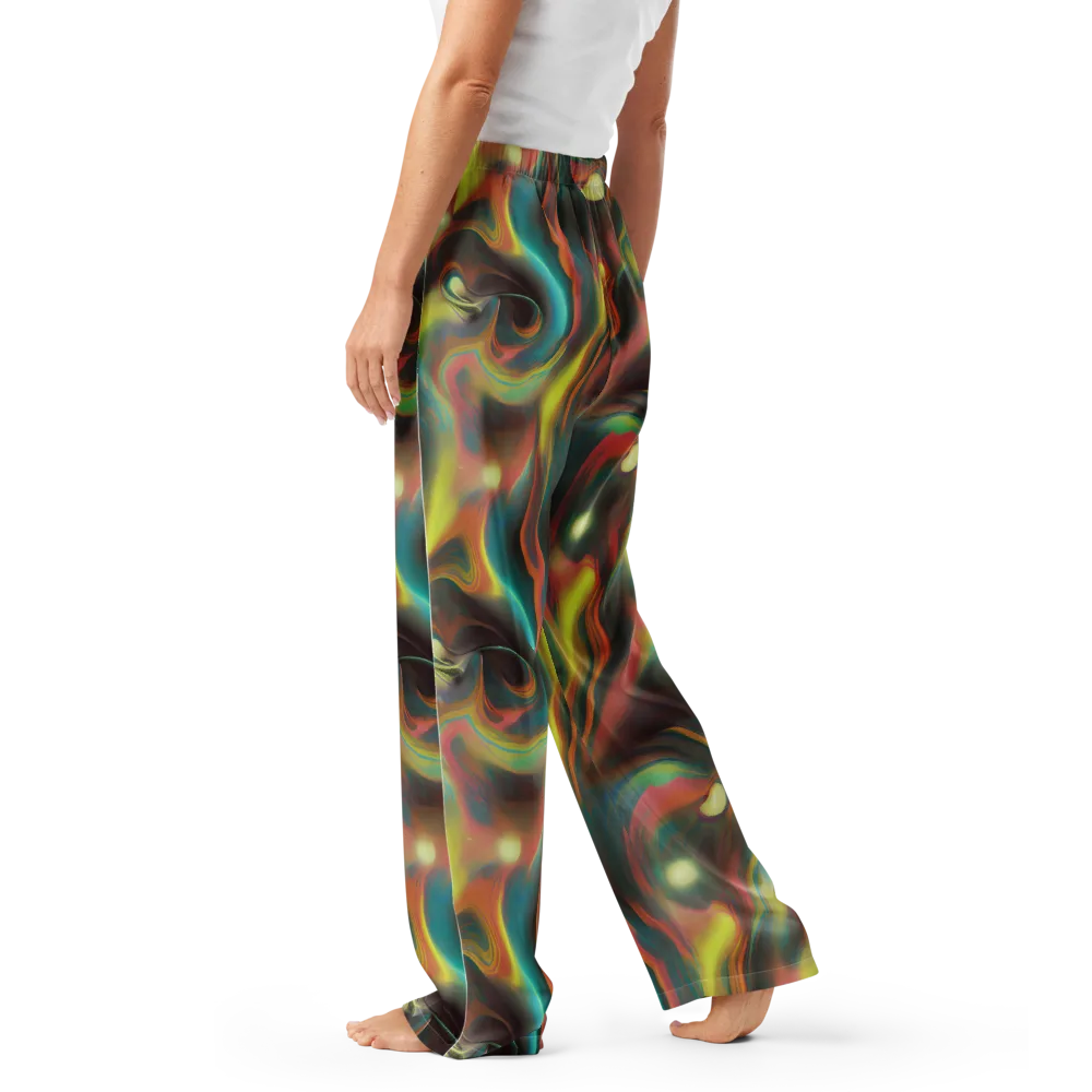 Soulfire Embrace on Women's Pajama Pants — Left