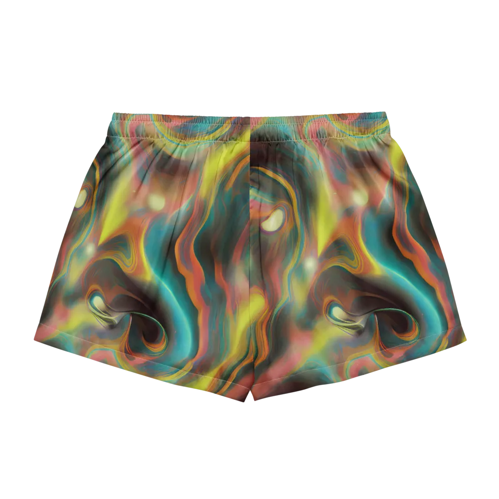Soulfire Embrace on Women's Pajama Shorts — Back