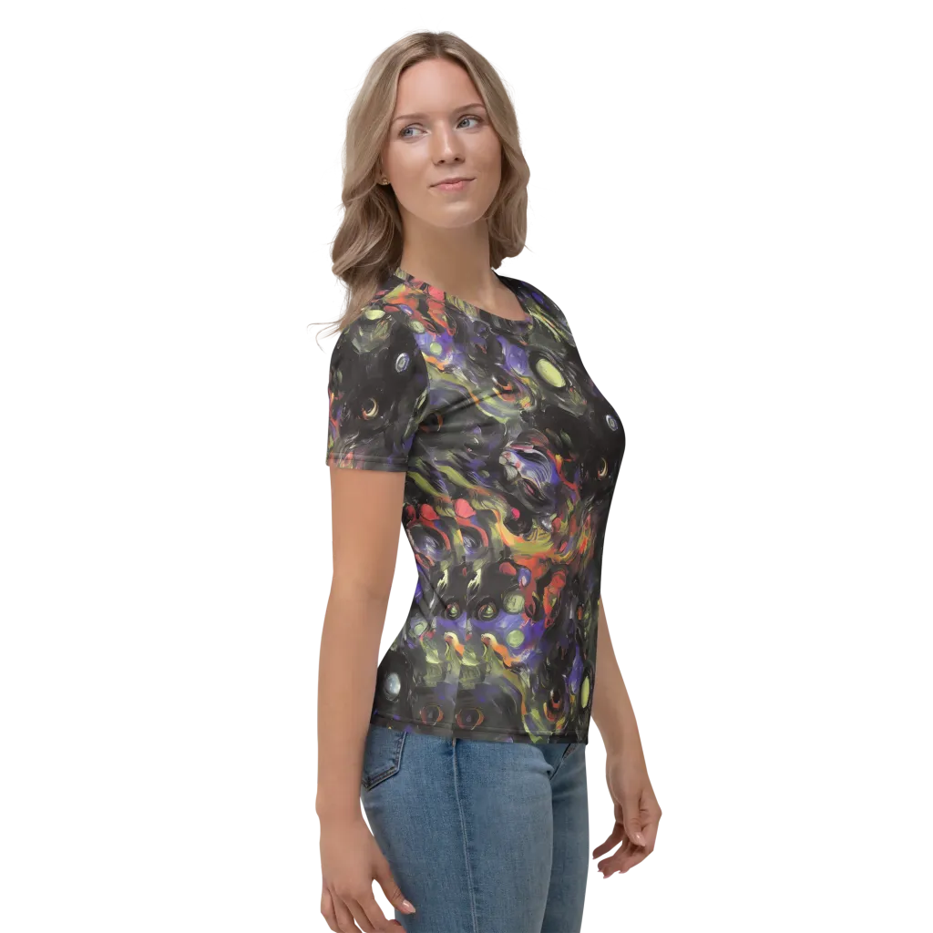 Fires of the Void on Women's Crew Neck T-Shirt — Right