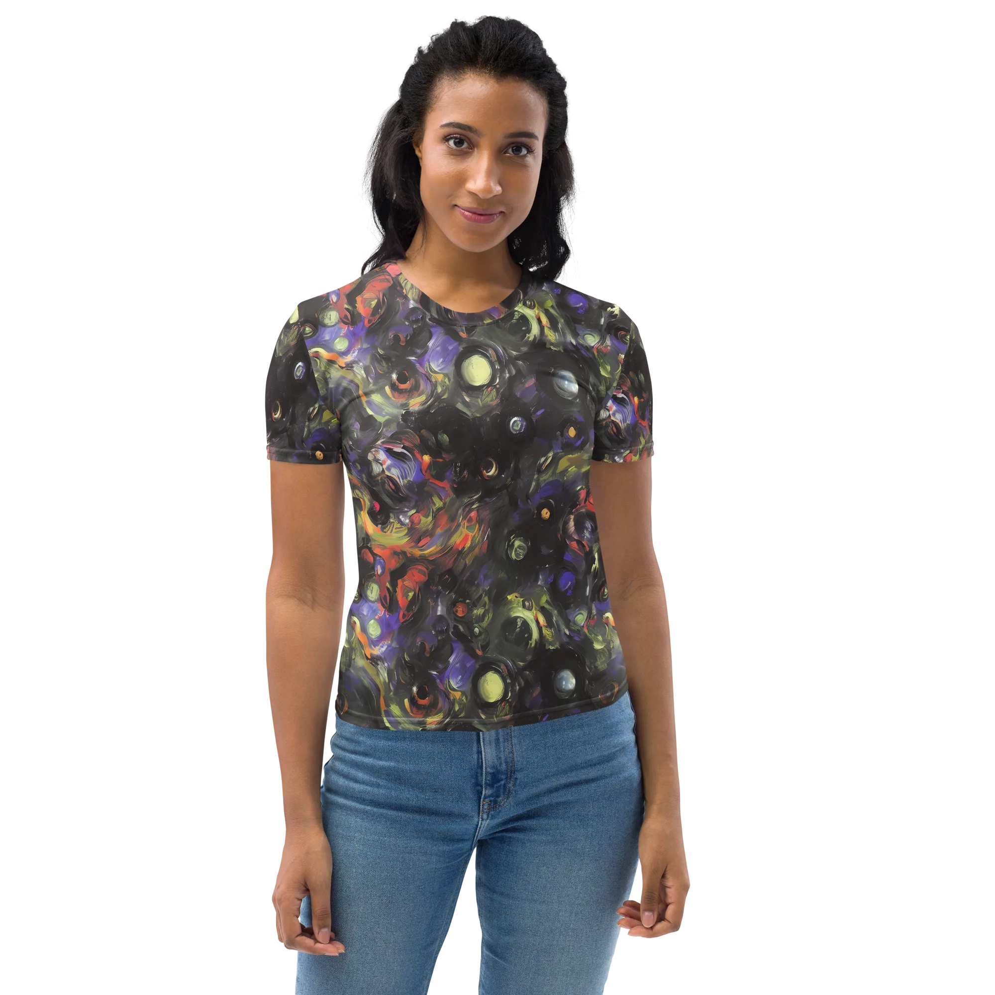 Fires of the Void on Women's Crew Neck T-Shirt — Front