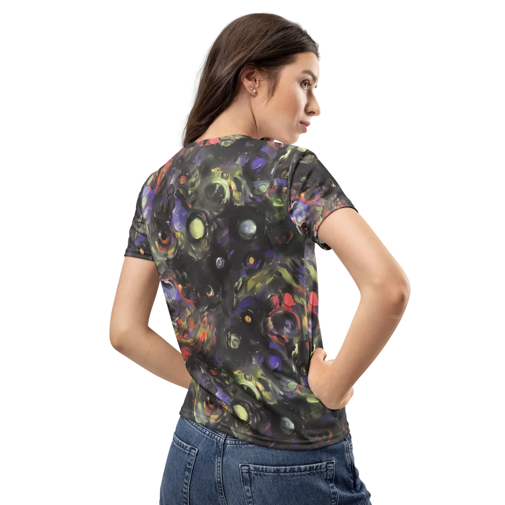 Fires of the Void on Women's Crew Neck T-Shirt — Back