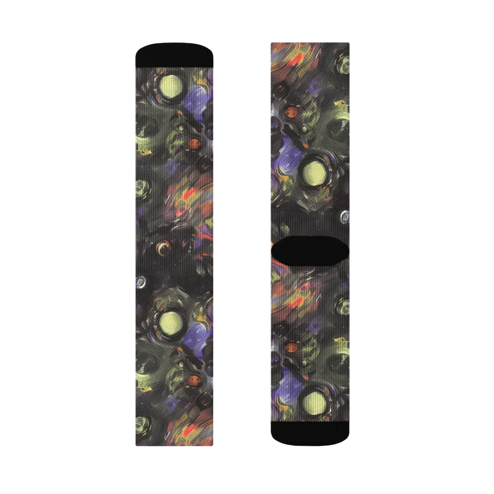 Fires of the Void on Socks — Right Sock