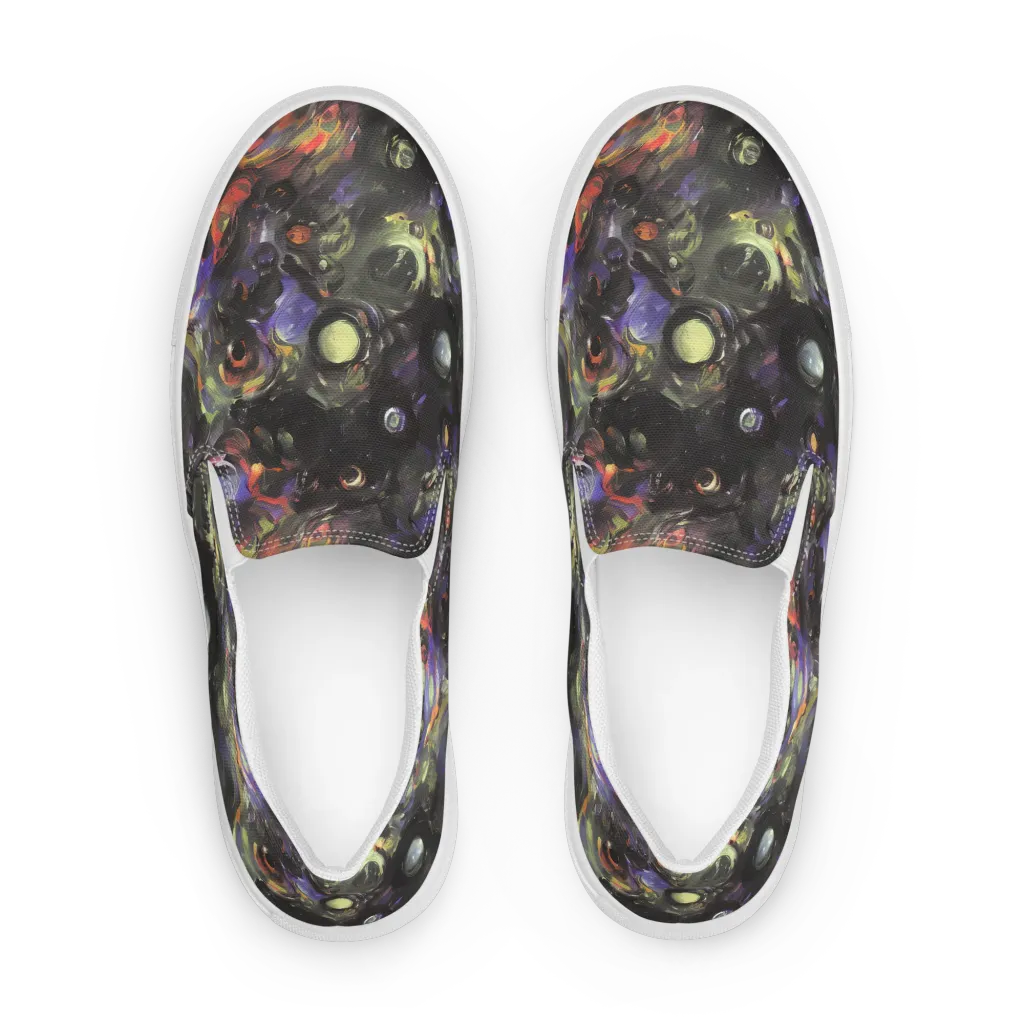 Fires of the Void on Women's Slip-On Canvas Shoes — Front