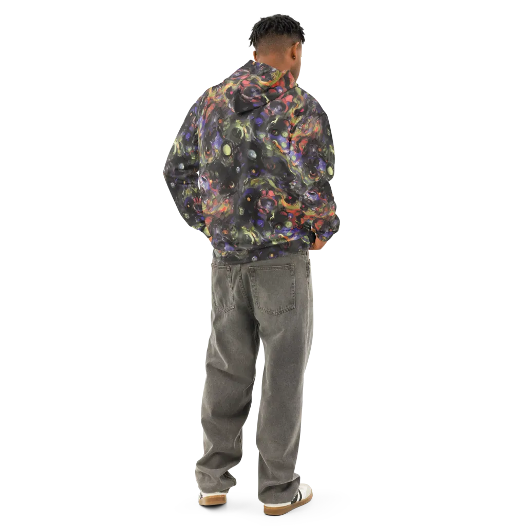 Fires of the Void on Cotton Hoodie — Back