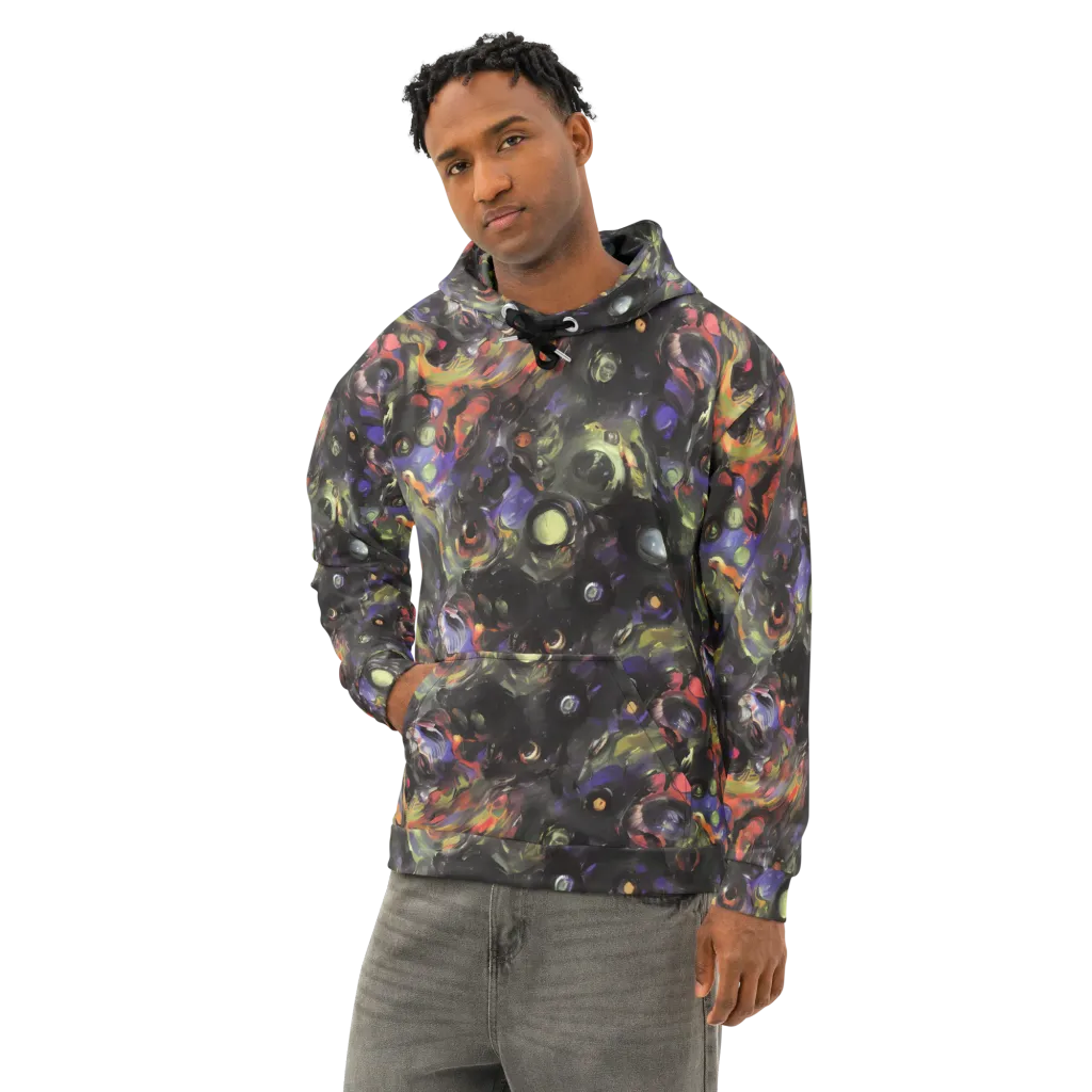Fires of the Void on Cotton Hoodie — Left Front