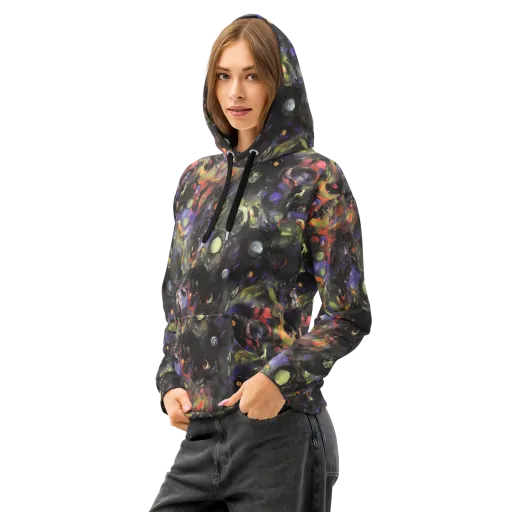 Fires of the Void on a Cotton Hoodie