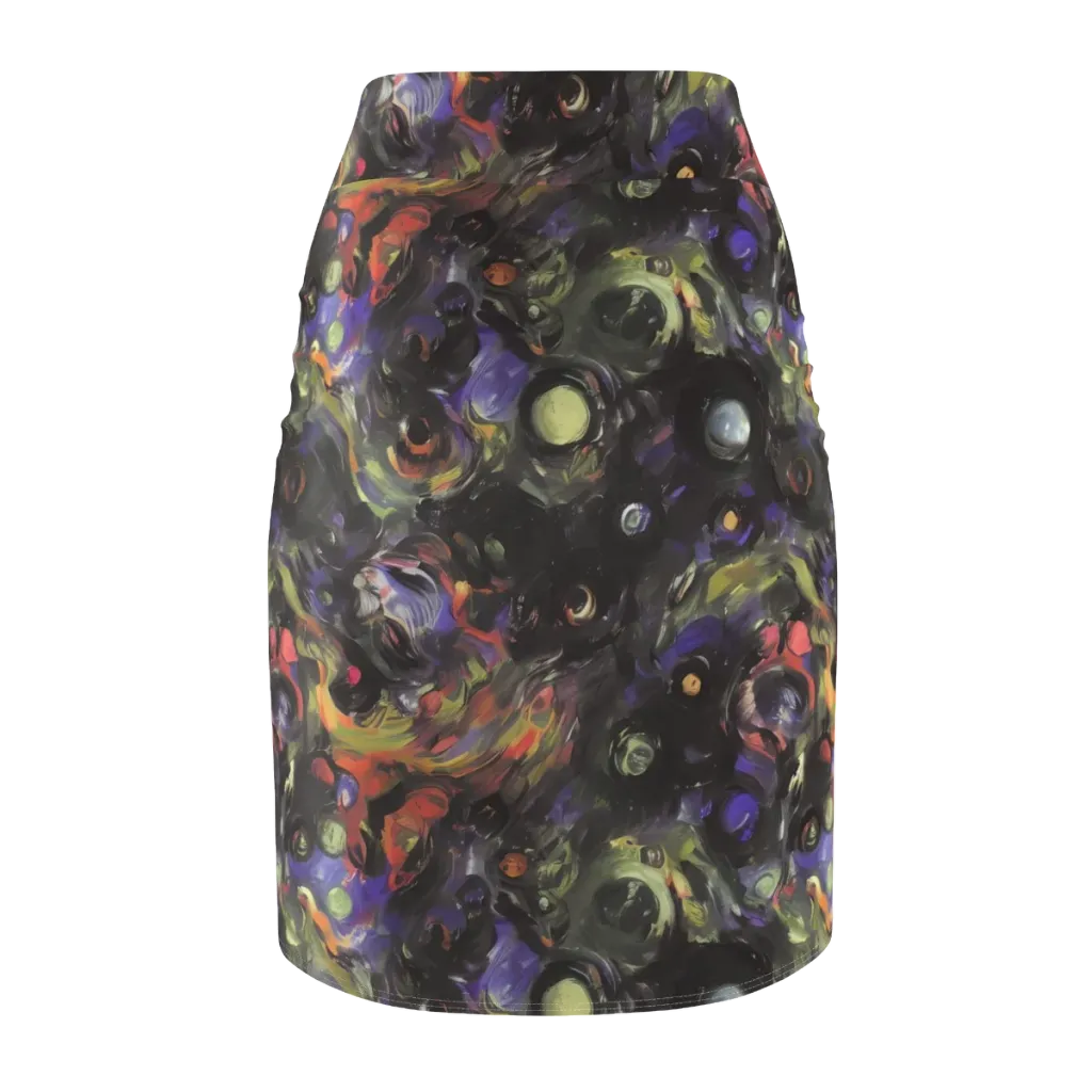 Fires of the Void on Pencil Skirt — Back