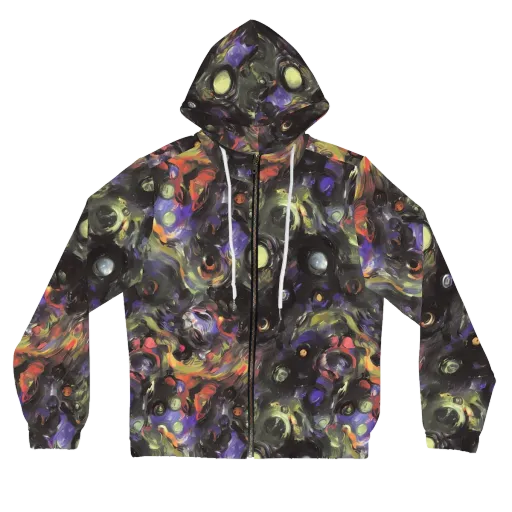 Fires of the Void on a Women's Full-Zip Hoodie