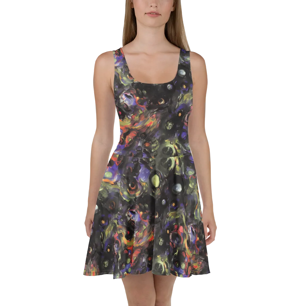 Fires of the Void on Skater Dress — Front