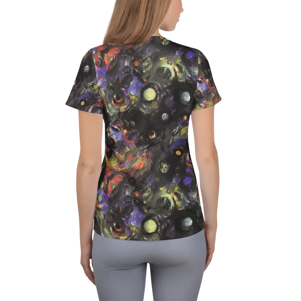 Fires of the Void on Women's Athletic T-Shirt — Back