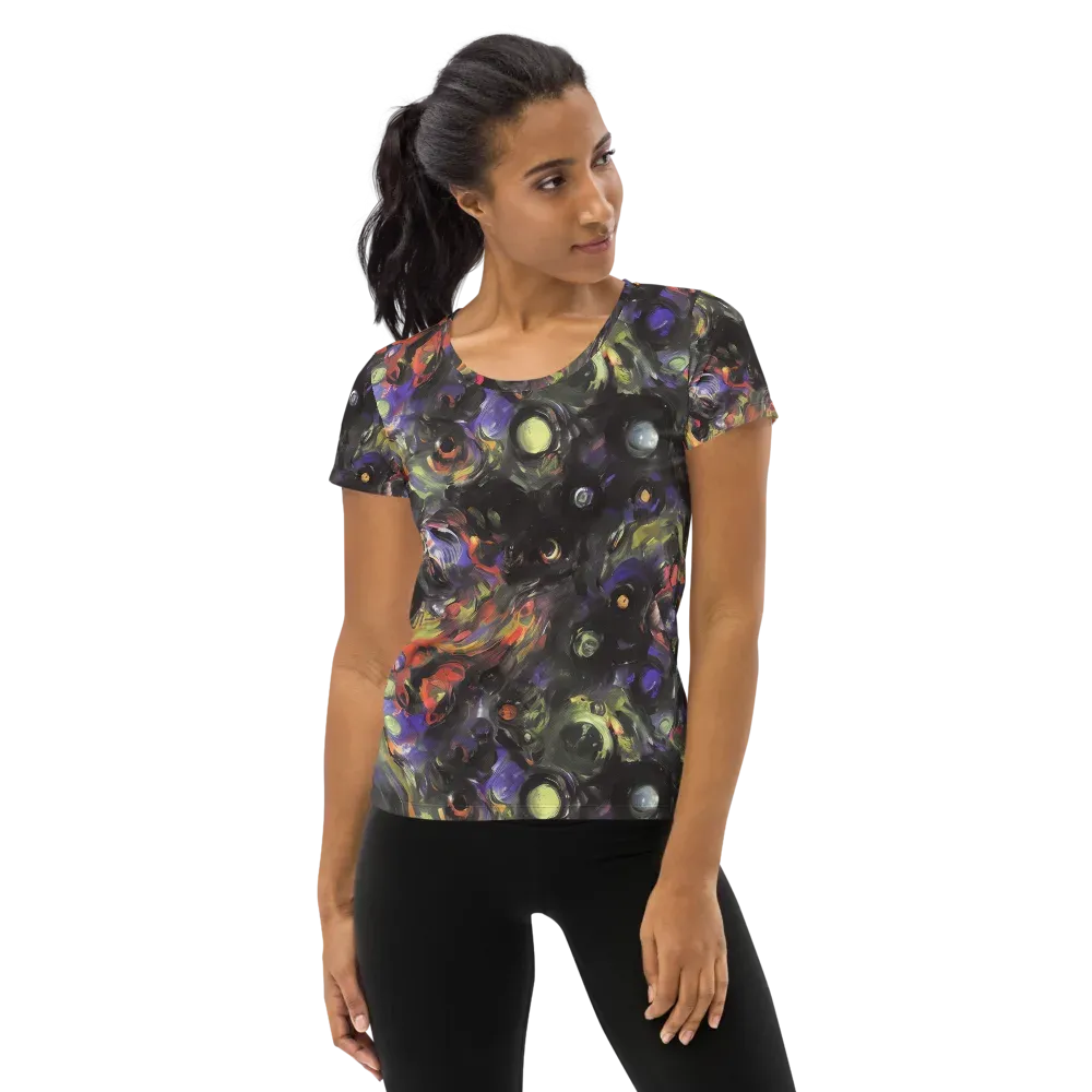 Fires of the Void on Women's Athletic T-Shirt — Front