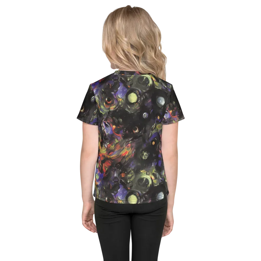 Fires of the Void on Kids Crew Neck T-Shirt — Back