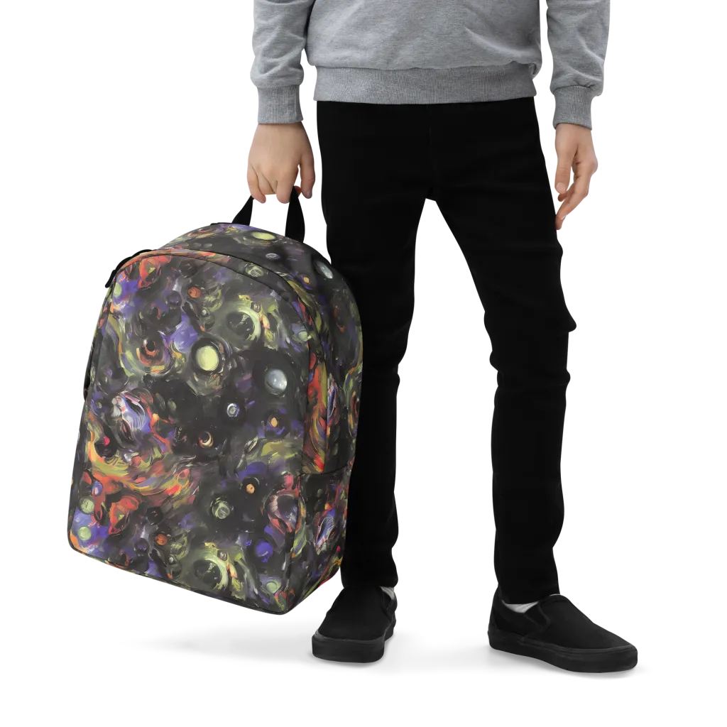 Fires of the Void on Minimalist Backpack — Zoomed-in
