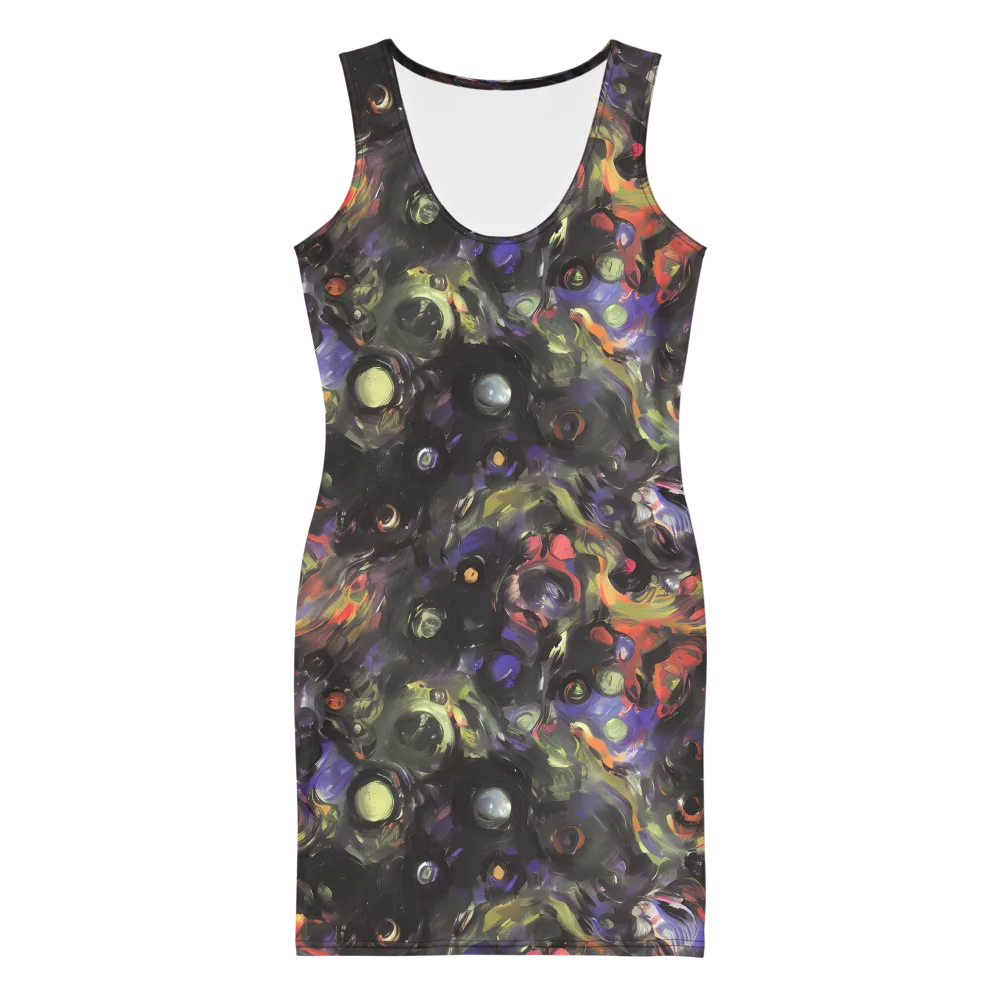 Fires of the Void on Bodycon Dress — Front