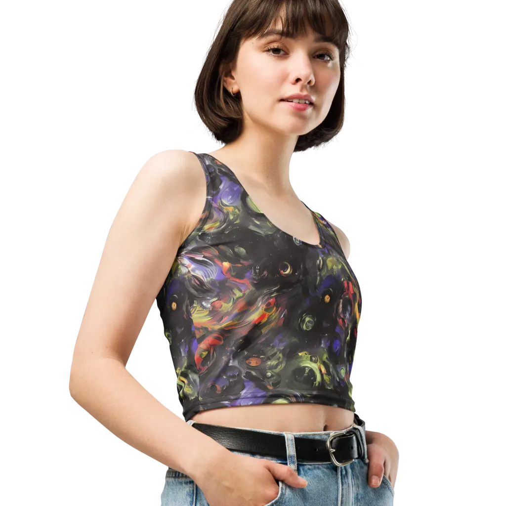 Fires of the Void on Crop Top — Right Front