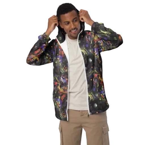 Fires of the Void on a Men's Windbreaker