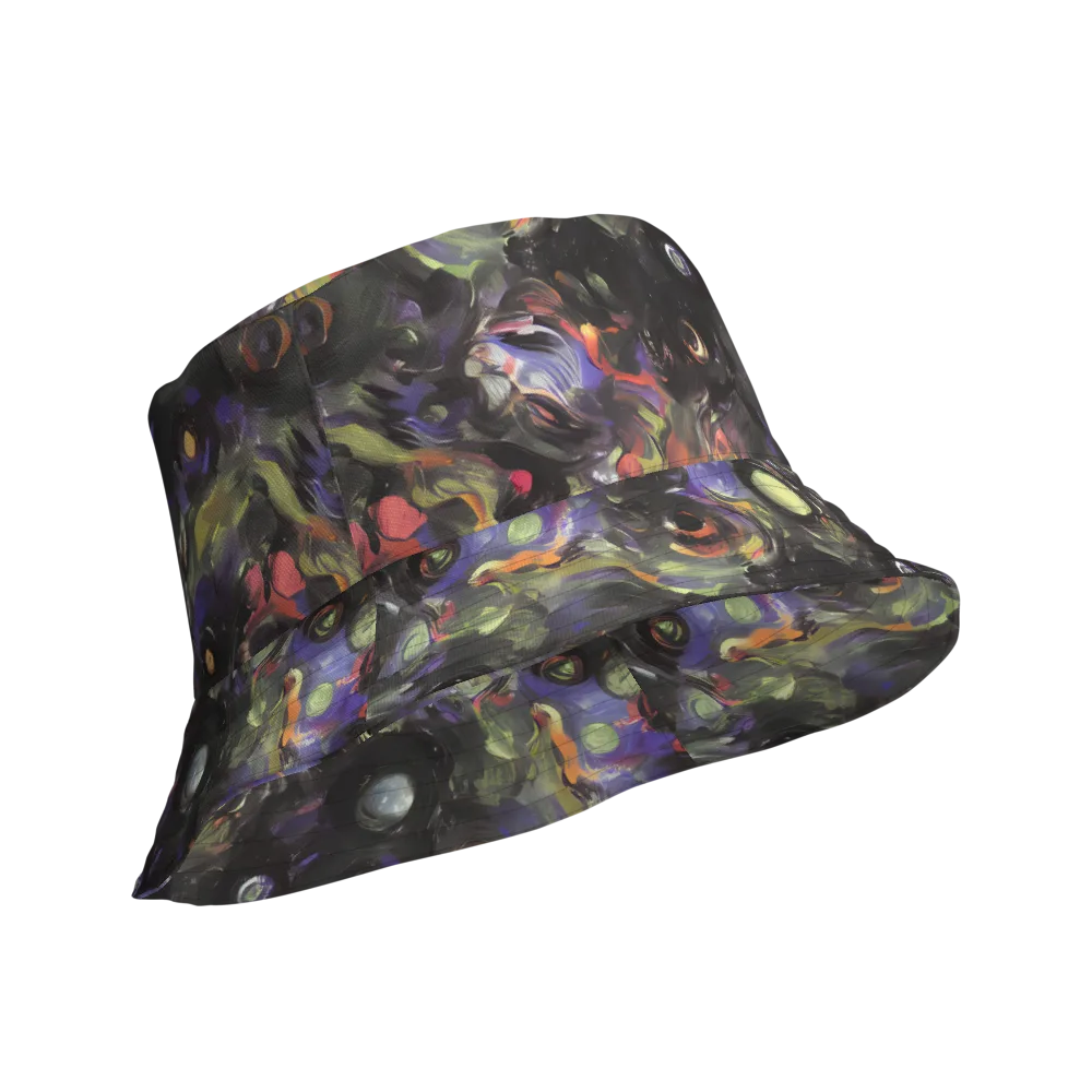 Fires of the Void on Reversible Bucket Hat — Product details Outside