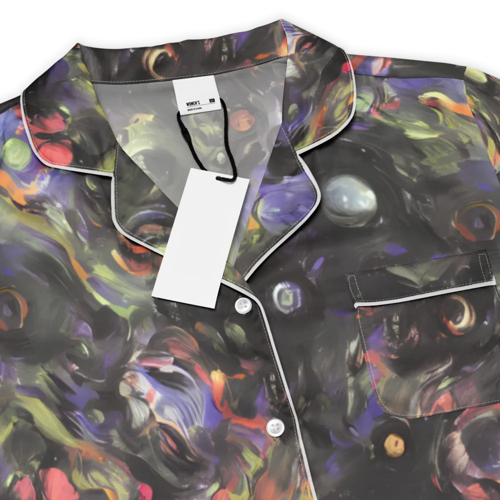 Fires of the Void on Women's Short Sleeve Pajama Top — Product details