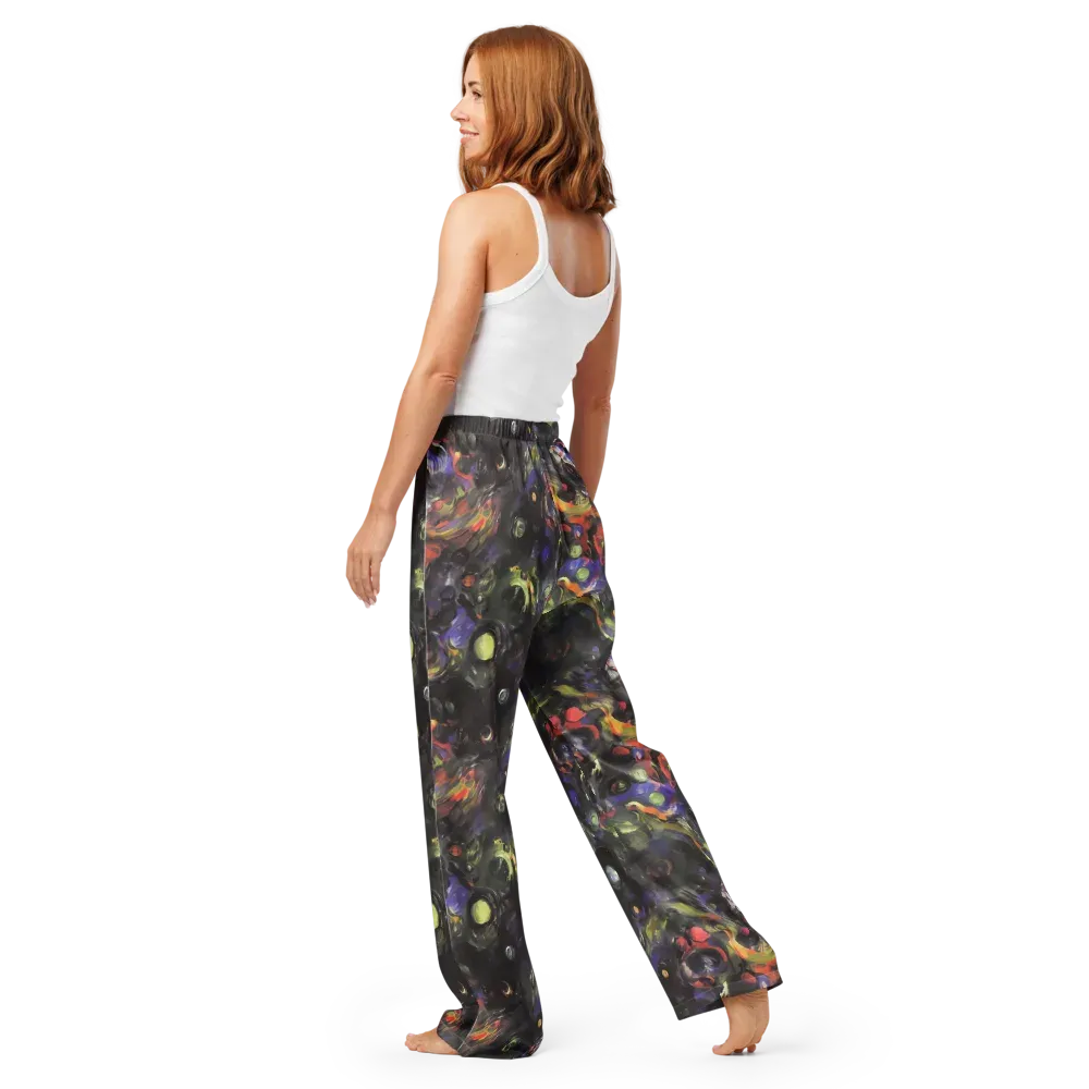 Fires of the Void on Women's Pajama Pants — Back