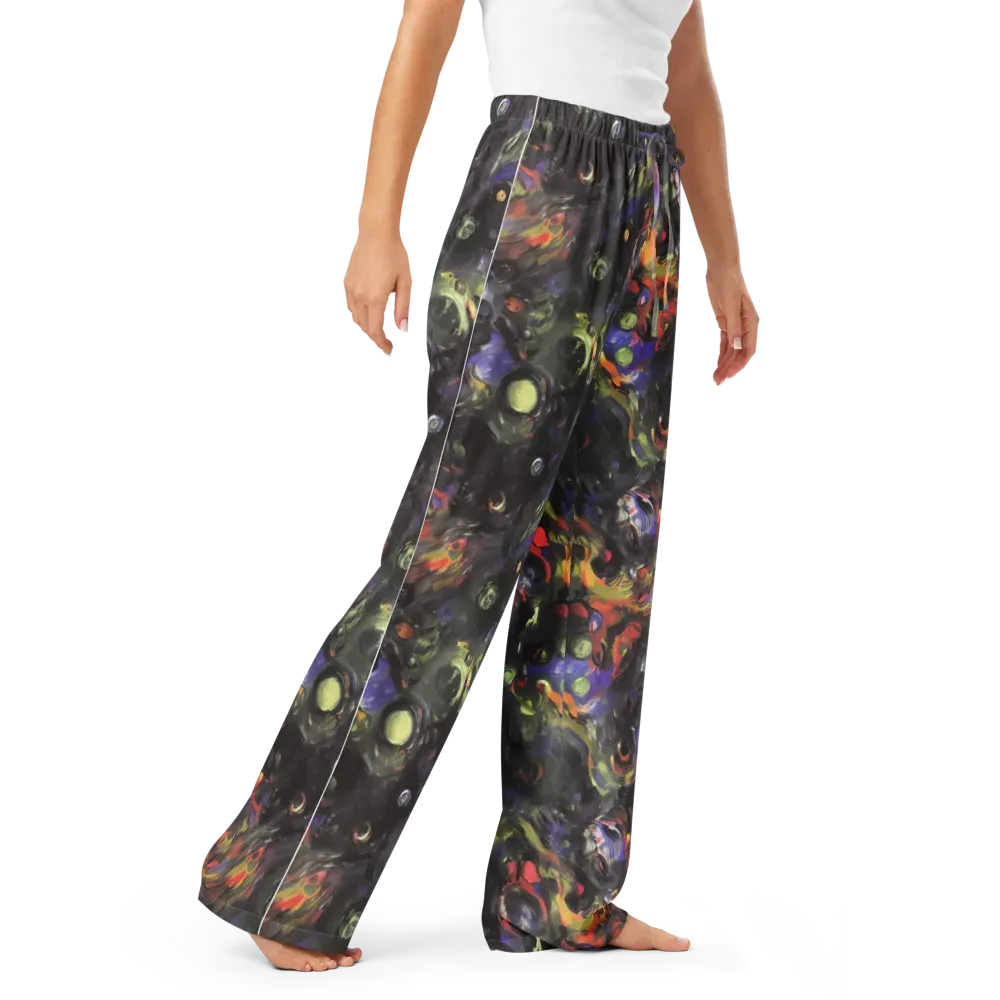 Fires of the Void on Women's Pajama Pants — Right Front