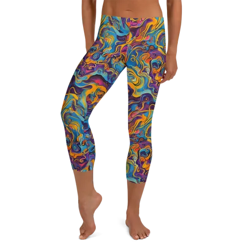 Cecily's Whorl on a Capri Leggings