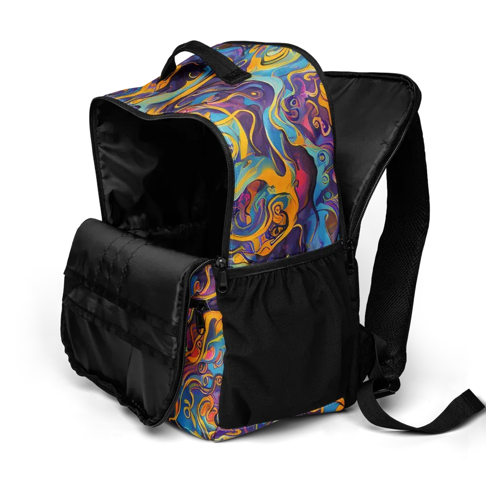 Cecily's Whorl on Utility Backpack — Product details 2