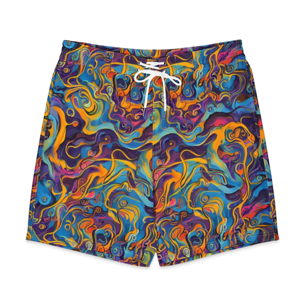 Cecily's Whorl on Men's Board Shorts — Front