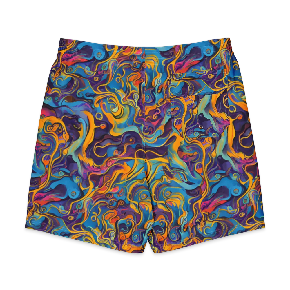 Cecily's Whorl on Men's Board Shorts — Back