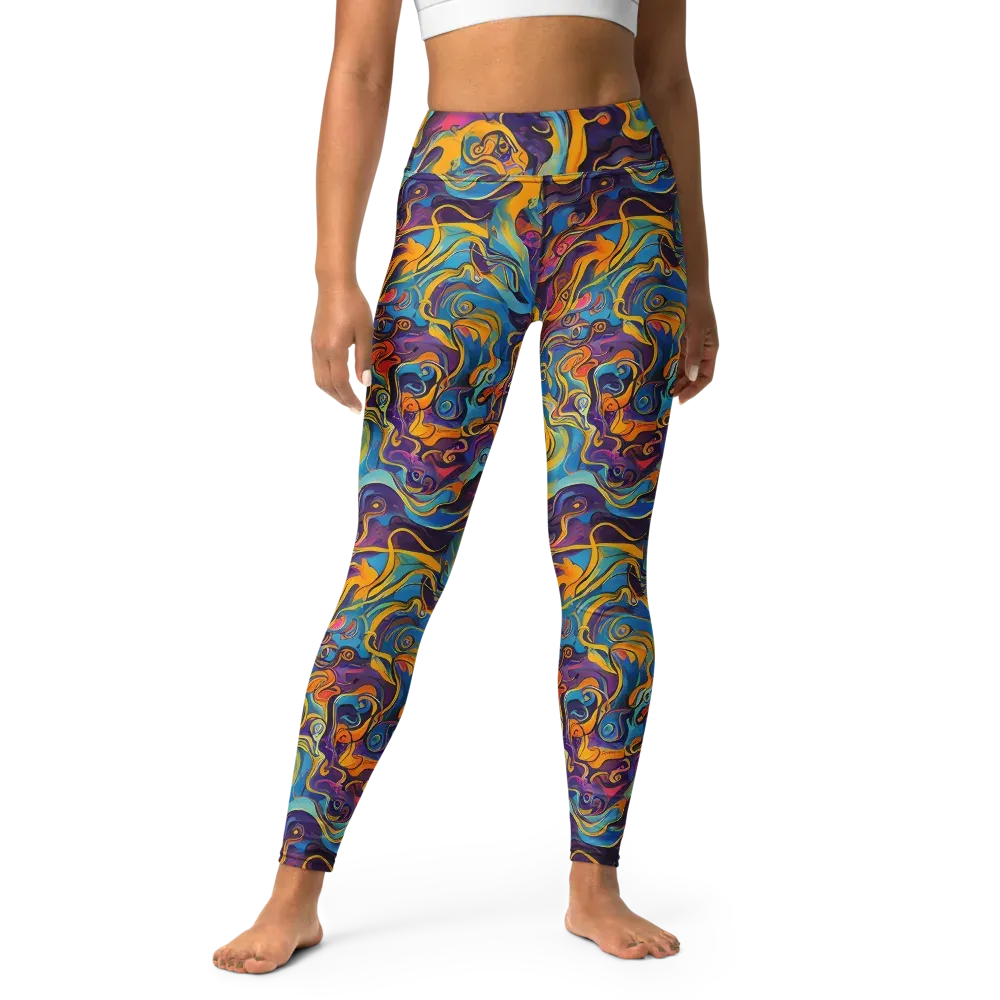 Cecily's Whorl on Yoga Leggings — Front