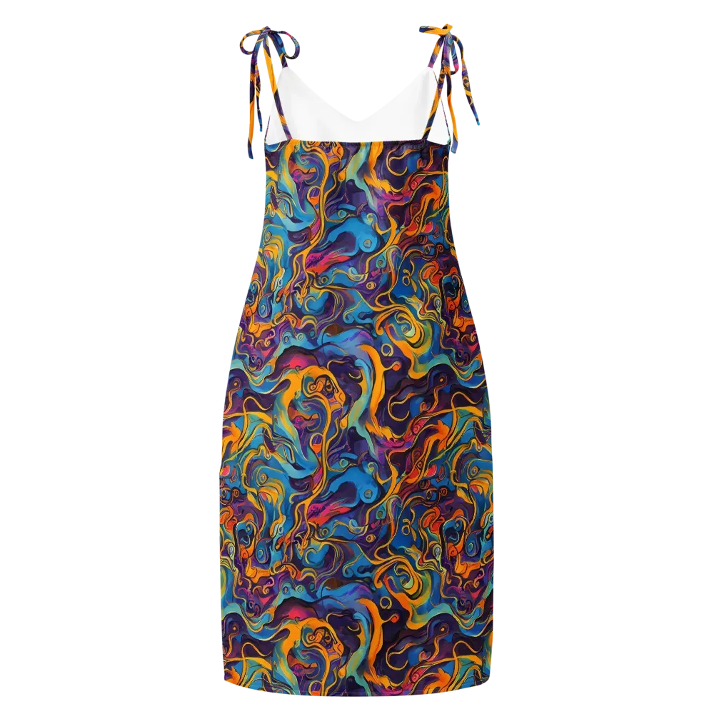Cecily's Whorl on Slip Dress — Back