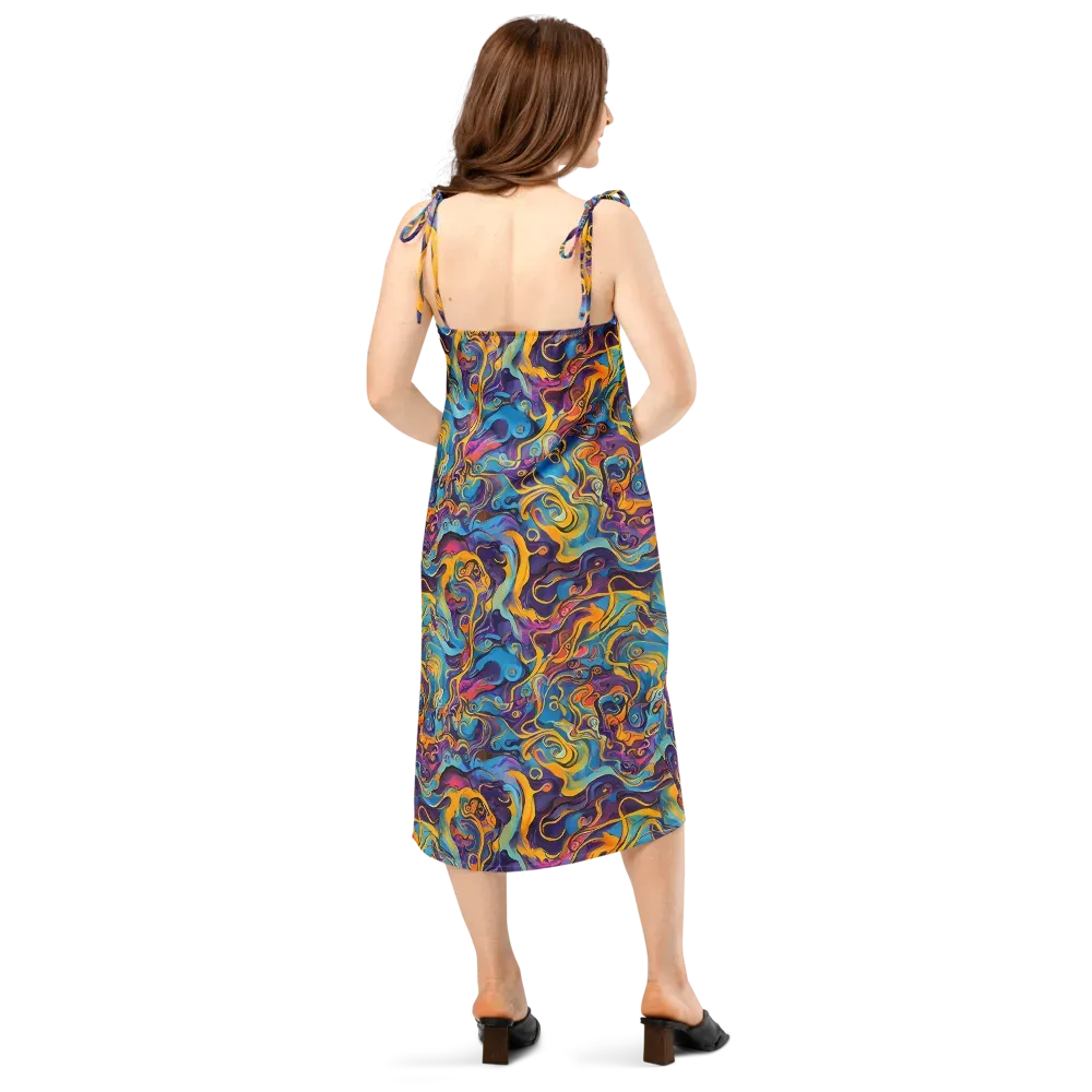 Cecily's Whorl on Slip Dress — Back