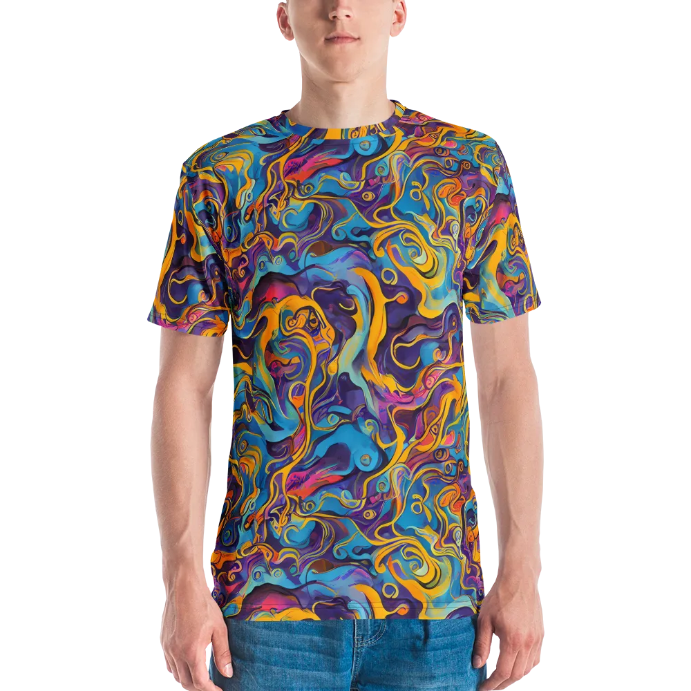 Cecily's Whorl on Men's Crew Neck T-Shirt — Front