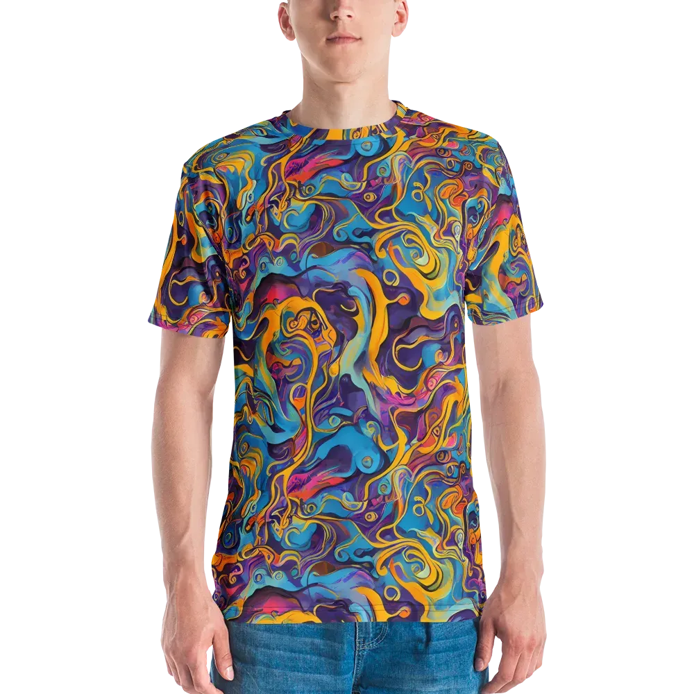 Cecily's Whorl on Men's Crew Neck T-Shirt — Front