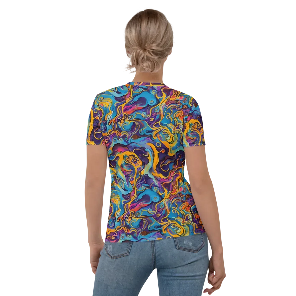 Cecily's Whorl on Women's Crew Neck T-Shirt — Back