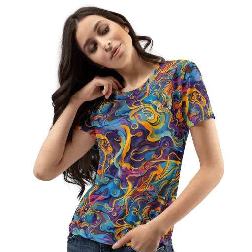 Cecily's Whorl on a Women's Crew Neck T-Shirt