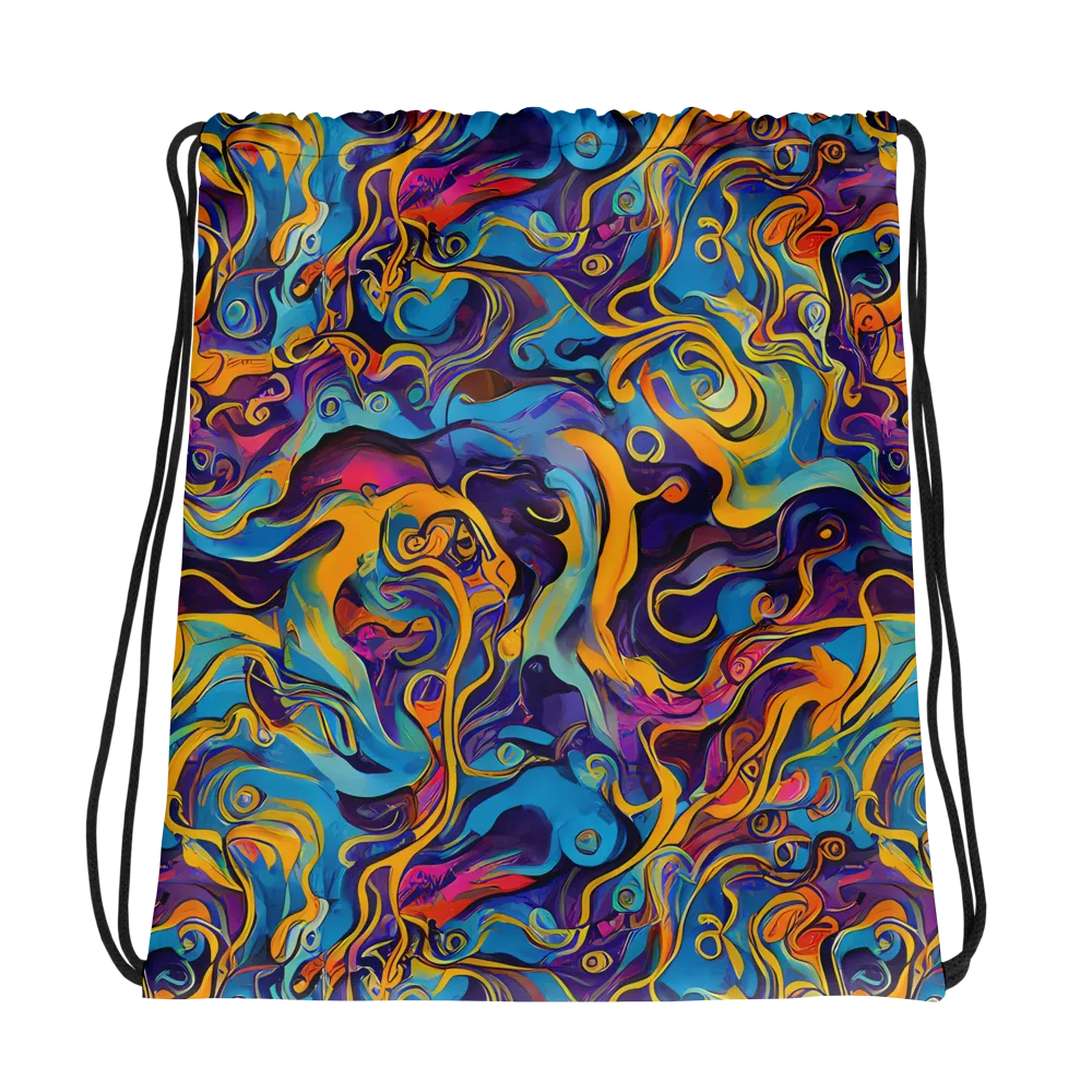 Cecily's Whorl on Drawstring Bag — Photo