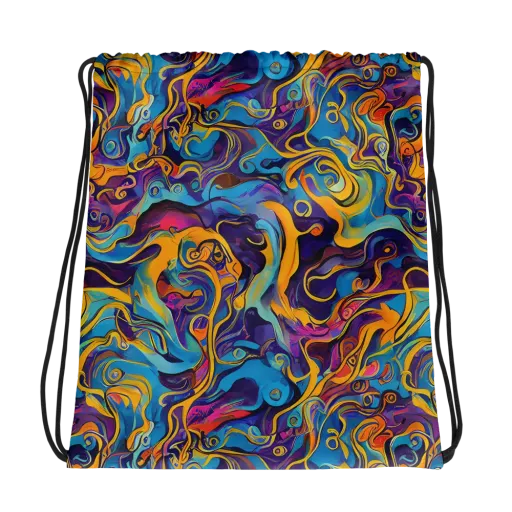 Cecily's Whorl on a Drawstring Bag