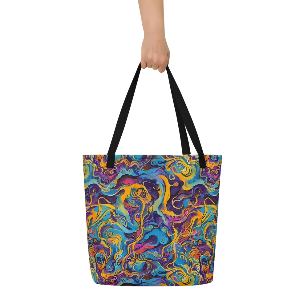 Cecily's Whorl on Large Tote Bag W/ Pocket — Front