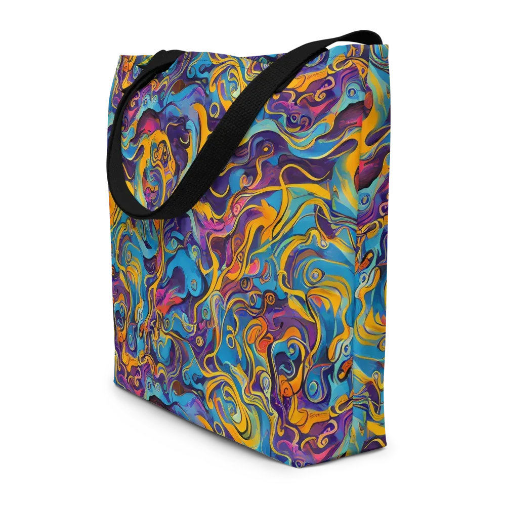 Cecily's Whorl on Large Tote Bag W/ Pocket — Front