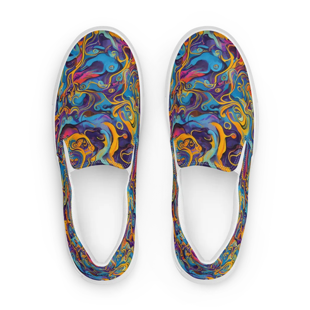 Cecily's Whorl on Women's Slip-On Canvas Shoes — Front