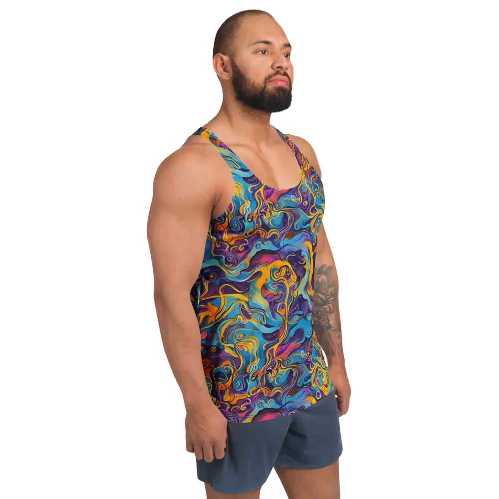 Cecily's Whorl on Men's Tank Top — Right Front