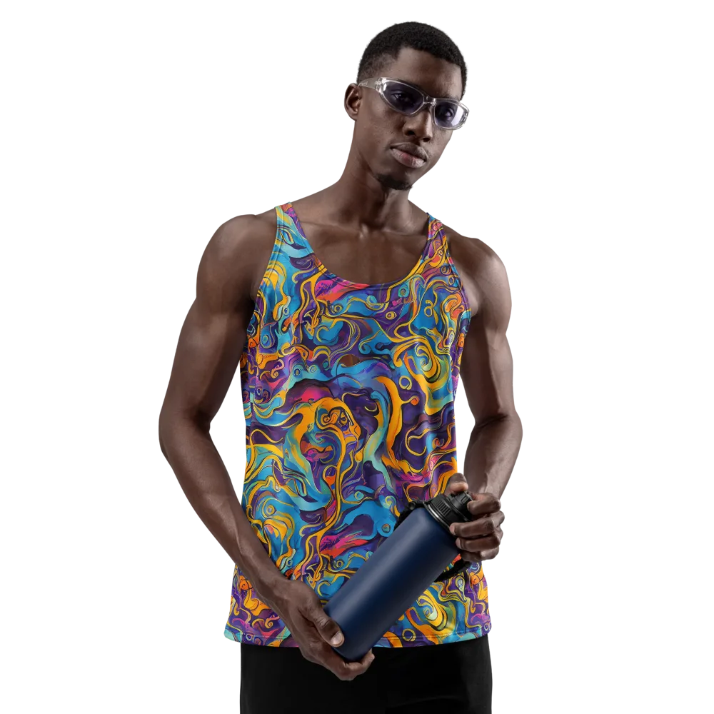 Cecily's Whorl on Men's Tank Top — Front
