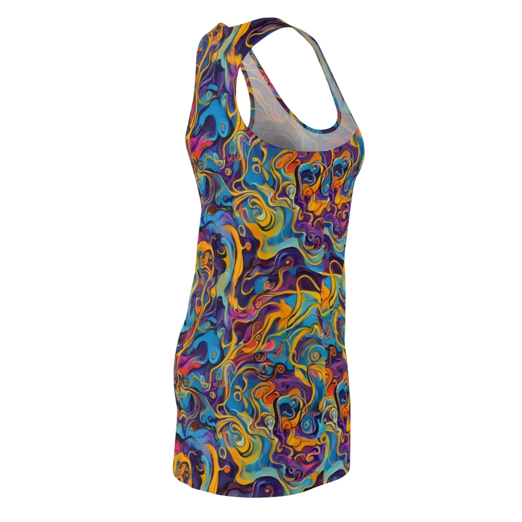 Cecily's Whorl on Racerback Dress — Back Side