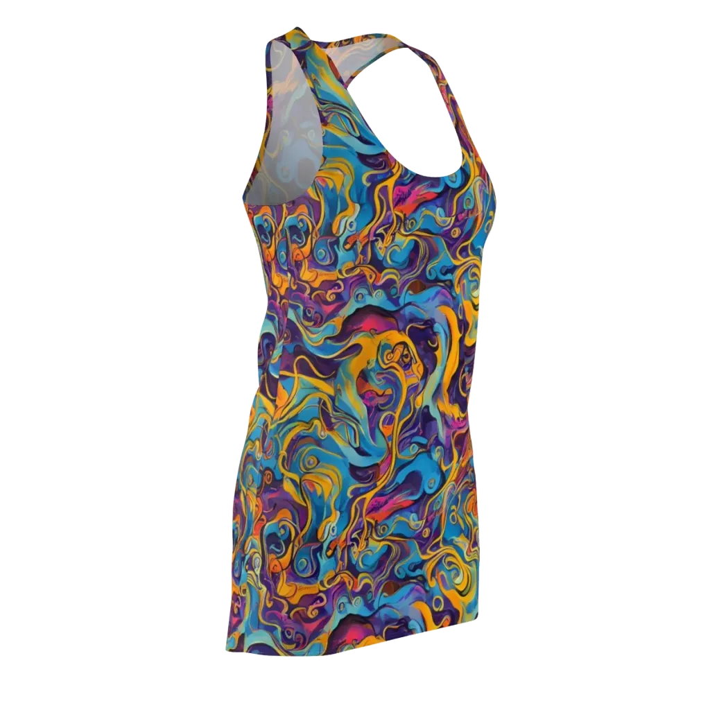 Cecily's Whorl on Racerback Dress — Front Side