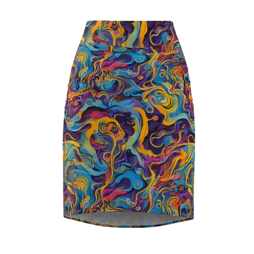 Cecily's Whorl on a Pencil Skirt